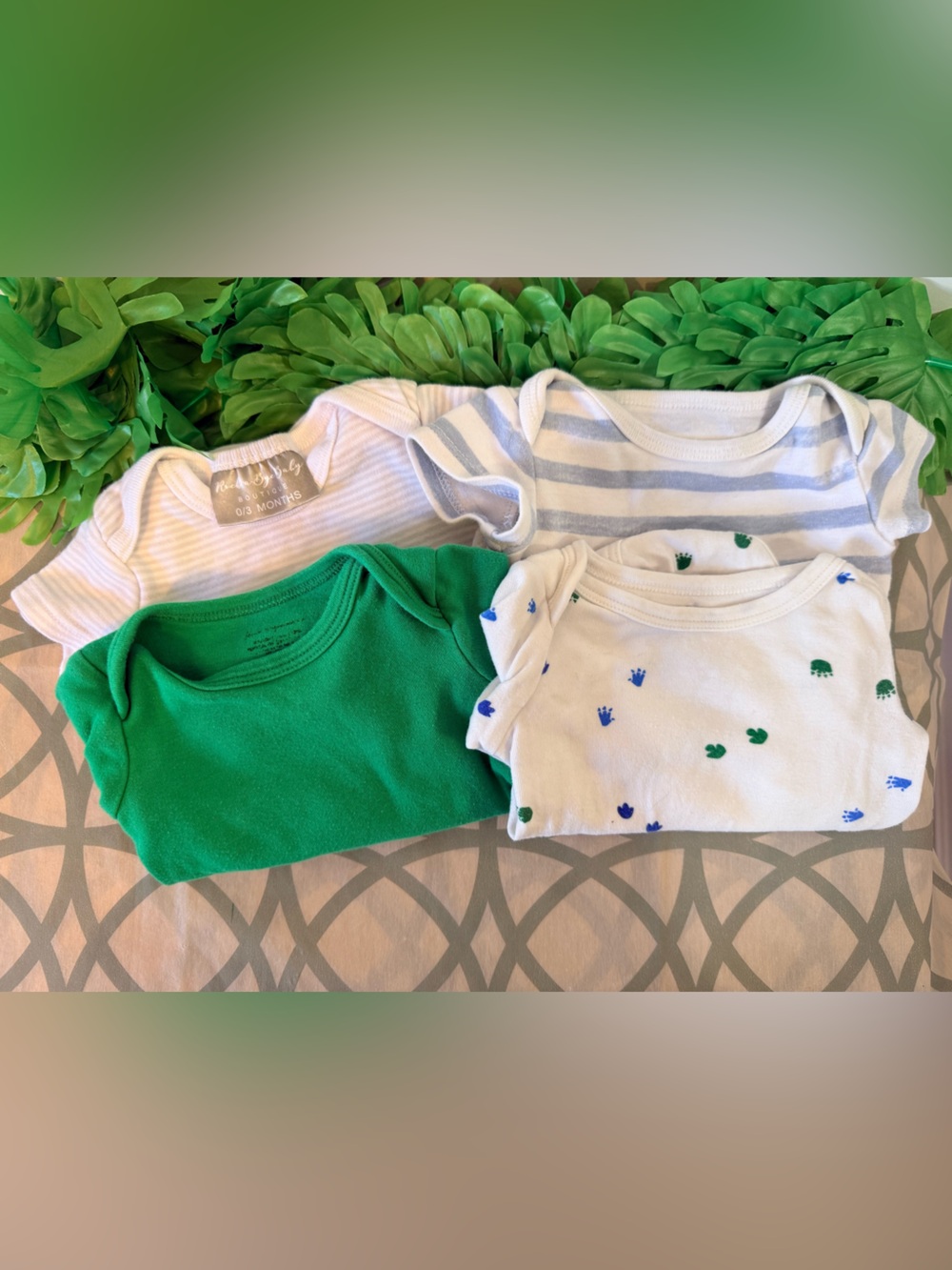 10/$25 • Baby Boy Cotton Bodysuit‎ Lot